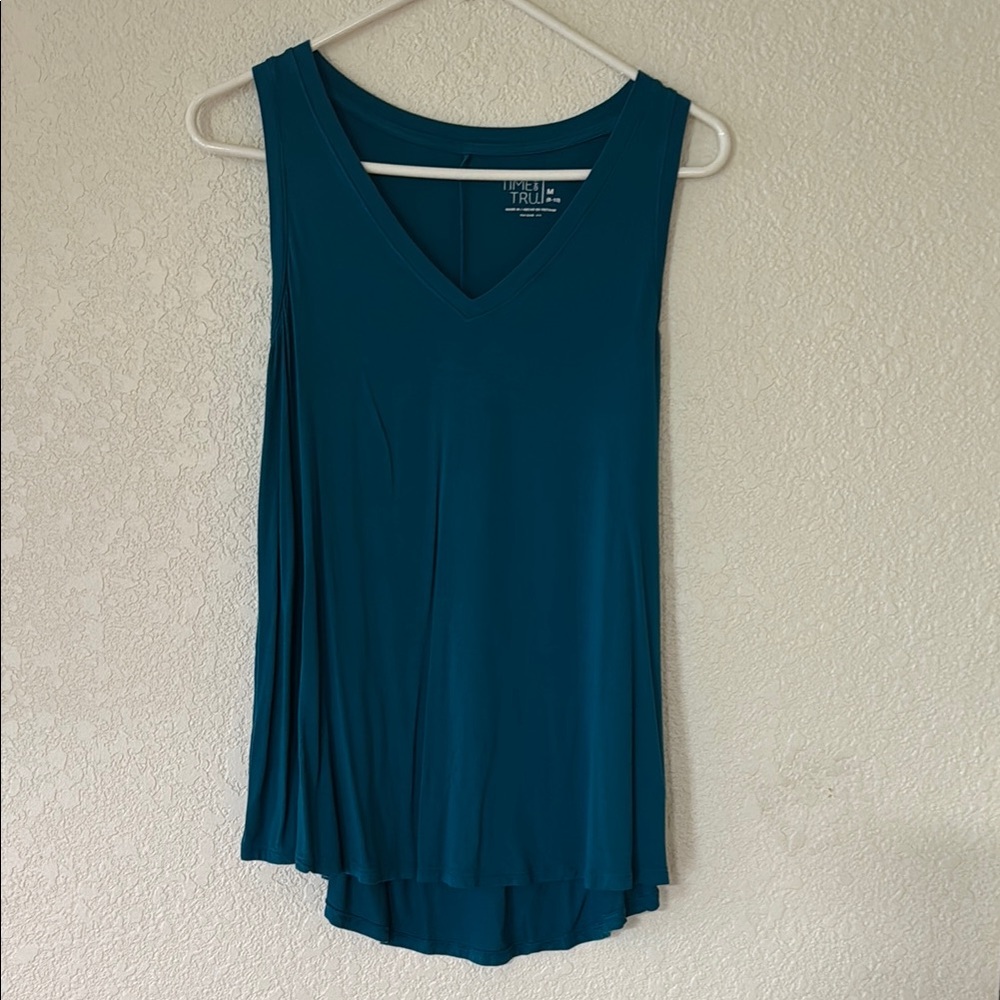 Blue Sleeveless Women's Top